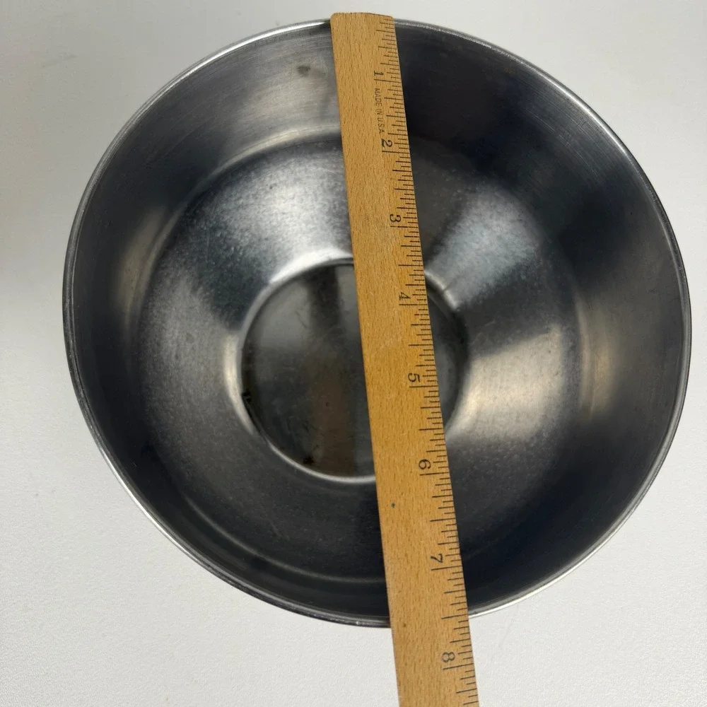 Farberware Mixing Bowls Vintage Stainless Steel Nesting Set of 3 Ring Handles